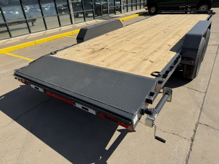New #148789 2026 LAMAR H6 22 X 83 TANDEM AXLE 14K EQUIPMENT HAULER W/ SLIDE IN RAMPS