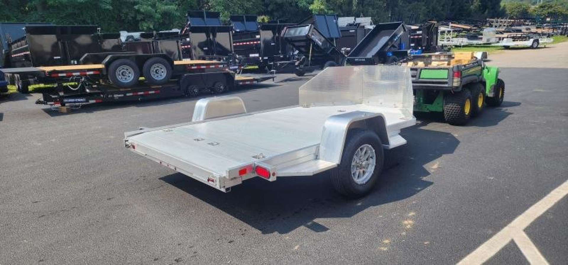 New 6.5' X 11' Aluma MC210 2 Place Motorcycle Trailer 3K