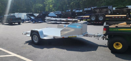 New 6.5' X 11' Aluma MC210 2 Place Motorcycle Trailer 3K