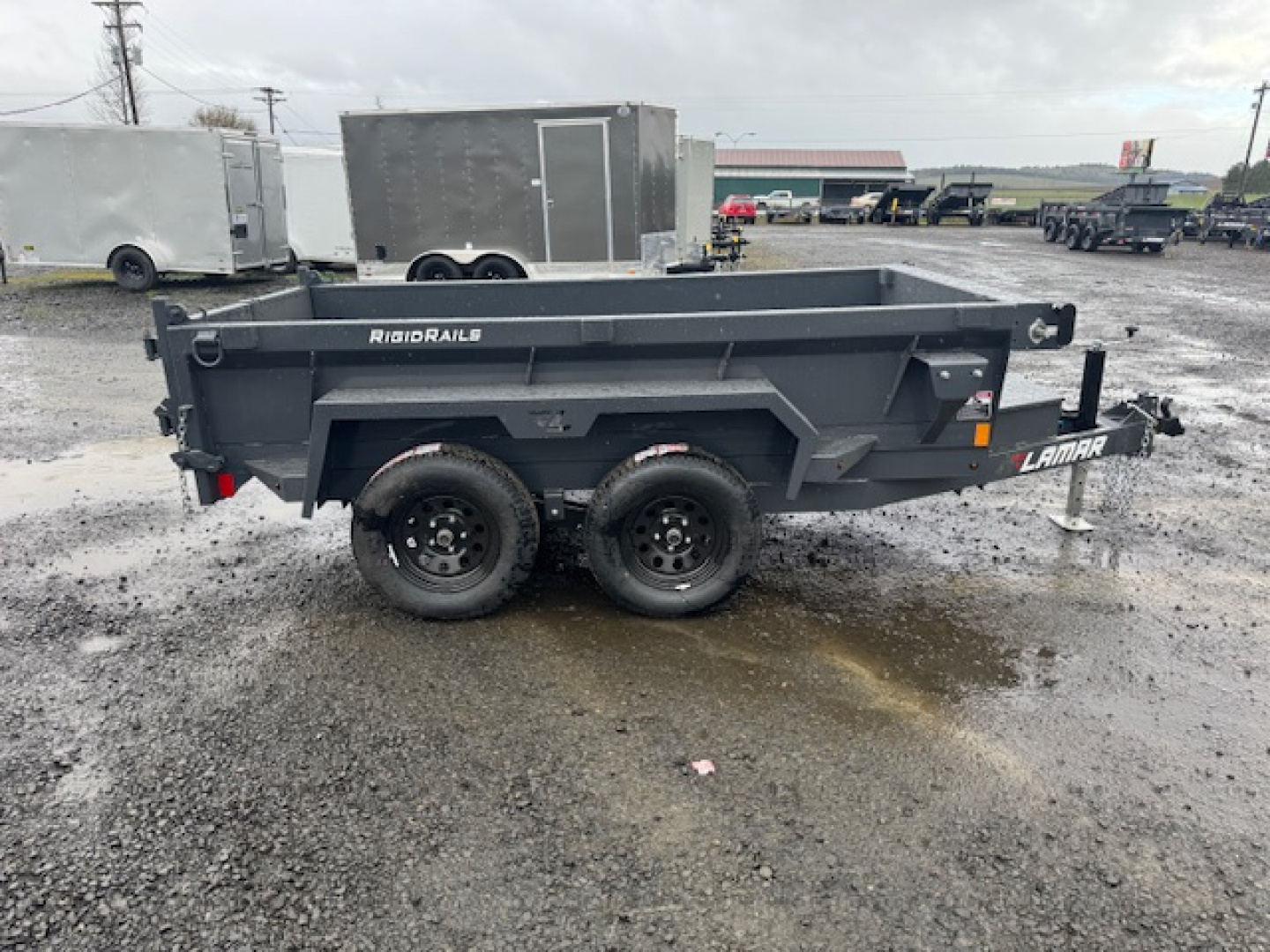 New 2026 LAMAR TRAILERS 60" x 10' DS23 Tandem Axle 7K Dump Trailer 18" SIDES