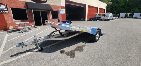 New 6.5' x 12' ALUMA 7712H TILT BED Aluminum Utility Trailer 3k