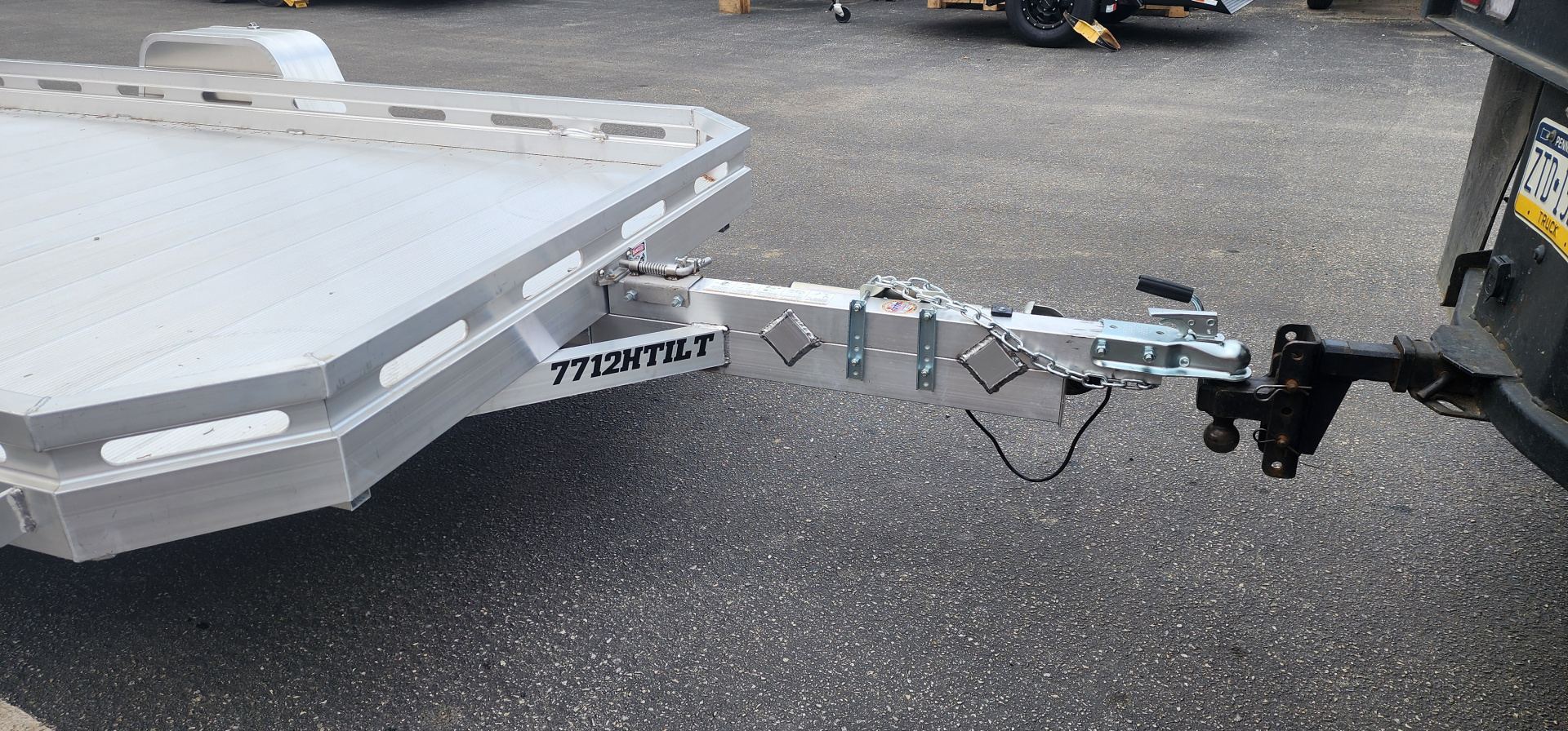 New 6.5' x 12' ALUMA 7712H TILT BED Aluminum Utility Trailer 3k