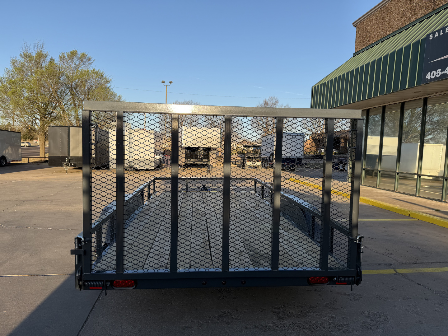 New #151518 2026 LAMAR UC 14 X 83 TANDEM AXLE SQUARE TUBE TOP 7K UTILITY W/ REAR RAMP GATE