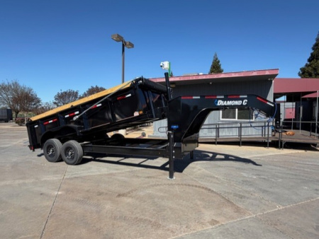 New 2026 Diamond C Trailers LPT207L 7X16 Dump Trailer