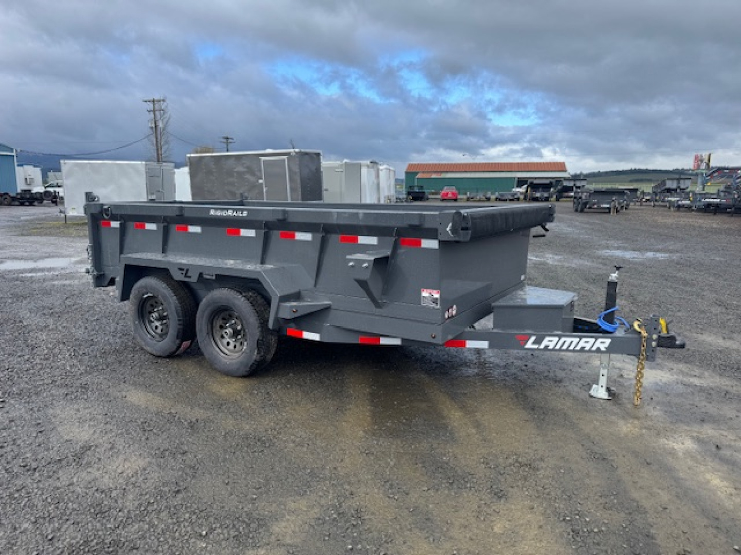 New 2026 LAMAR TRAILERS 77x12 10K DM25 Dump Trailer 24" SIDES