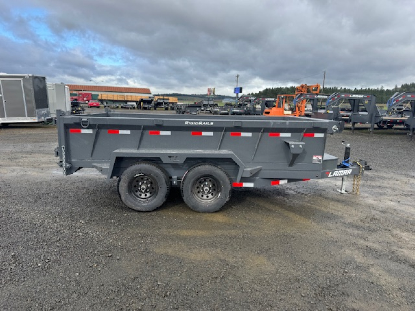 New 2026 LAMAR TRAILERS 77x12 10K DM25 Dump Trailer 24" SIDES