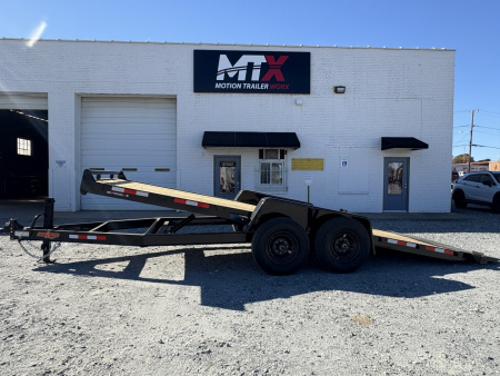 New 2026 Down 2 Earth Trailers 20ft 14K Gravity Tilt w/ Wood Deck Tilt Trailer