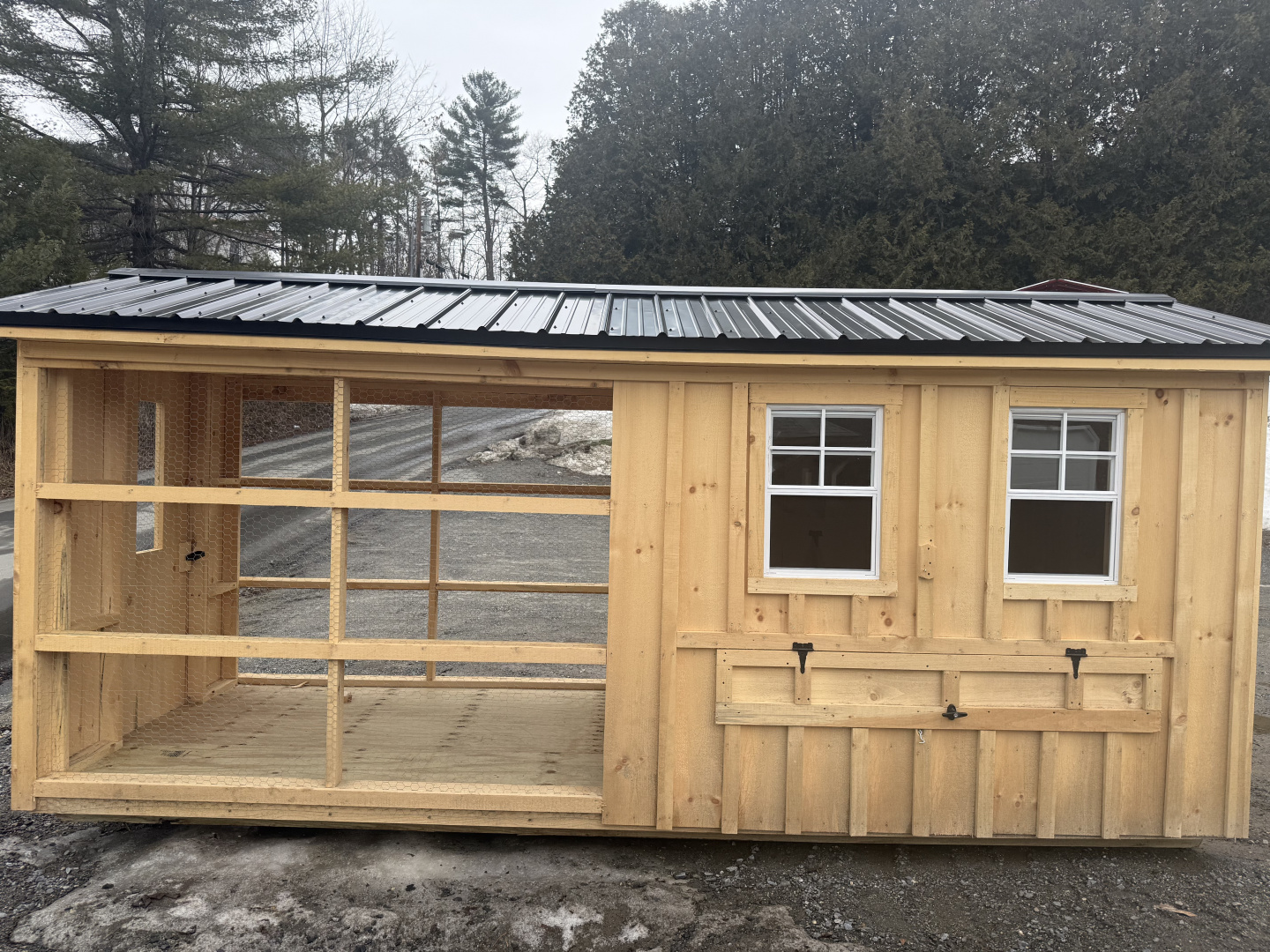 New 2026 Miller Mfg 6X16 CHICKEN COOP Animal Shelter