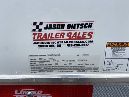 New United UXT 8.5X28 Car Trailer