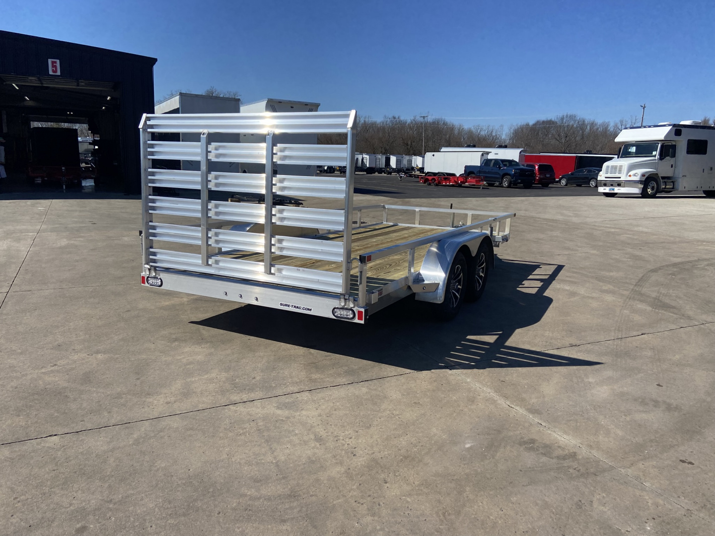 New Sure-Trac 7X16 ALUM TUBE Top Utility Trailer