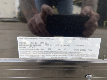 New United UJ 6X12 Cargo Enclosed Trailer