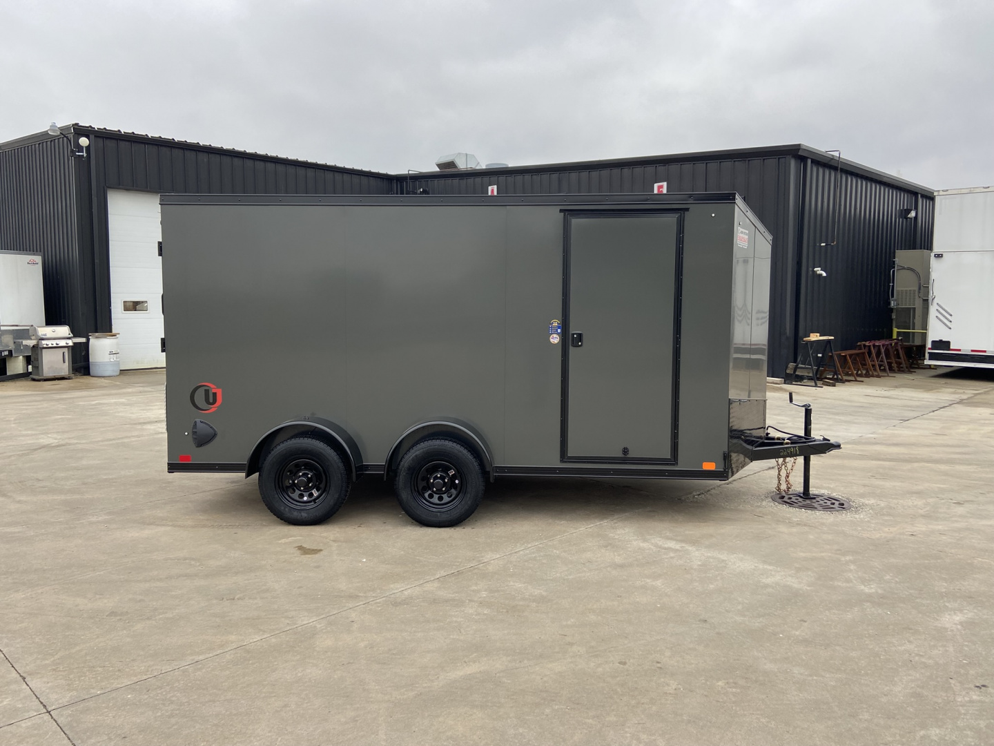 New United UJ-S-7X14 Cargo Enclosed Trailer