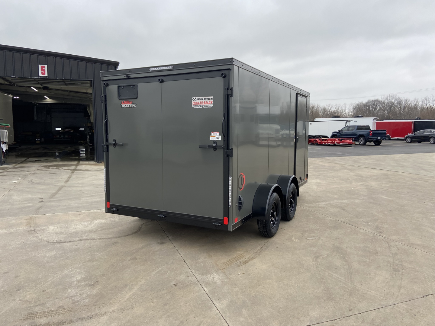 New United UJ-S-7X14 Cargo Enclosed Trailer