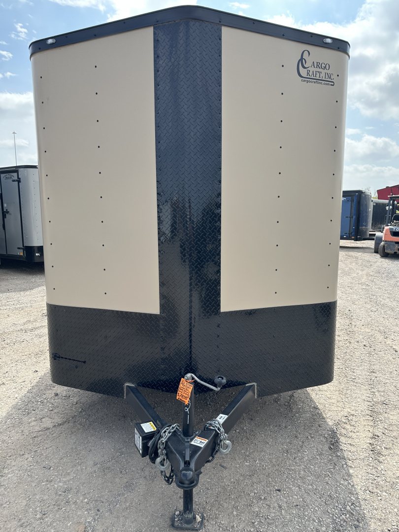 New 2026 Cargo Craft 7'x16'x7'tall Sierra Tan Elite V Nose with Ramp Cargo / Enclosed Trailer