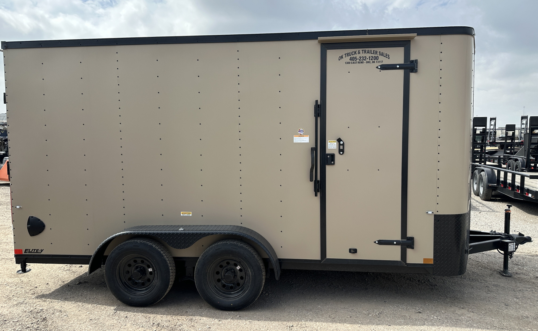 New 2026 Cargo Craft 7'x16'x7'tall Sierra Tan Elite V Nose with Ramp Cargo / Enclosed Trailer