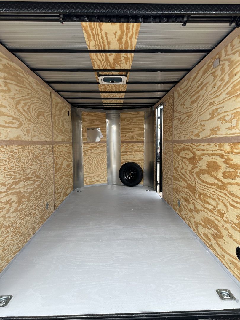 New 2026 Cargo Craft 7'x16'x7'tall Sierra Tan Elite V Nose with Ramp Cargo / Enclosed Trailer