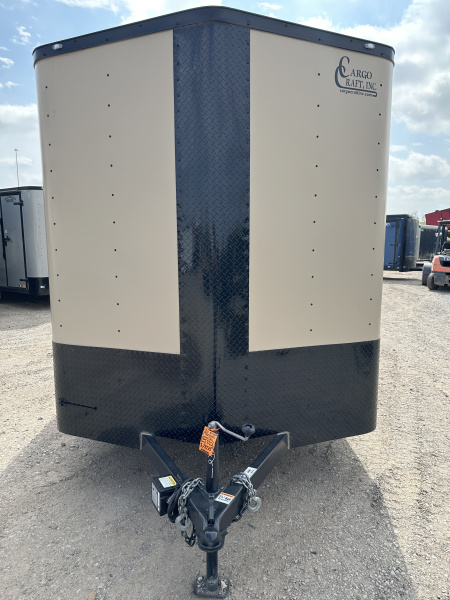 New 2026 Cargo Craft 7'x16'x7'tall Sierra Tan Elite V Nose with Ramp Cargo / Enclosed Trailer