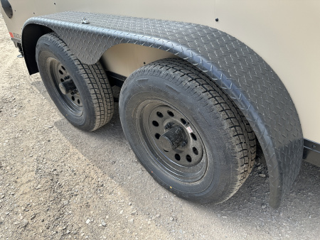 New 2026 Cargo Craft 7'x16'x7'tall Sierra Tan Elite V Nose with Ramp Cargo / Enclosed Trailer