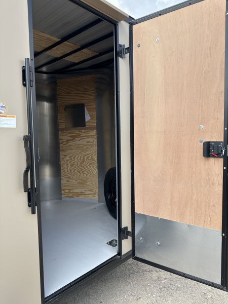 New 2026 Cargo Craft 7'x16'x7'tall Sierra Tan Elite V Nose with Ramp Cargo / Enclosed Trailer