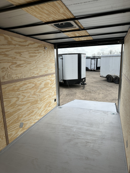 New 2026 Cargo Craft 7'x16'x7'tall Sierra Tan Elite V Nose with Ramp Cargo / Enclosed Trailer