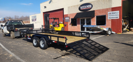 New 7 x 18 Sure-Trac Tube Top Utility Trailer 10k***Adjustable Coupler
