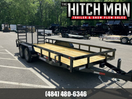 New 7 x 18 Sure-Trac Tube Top Utility Trailer 10k***Adjustable Coupler