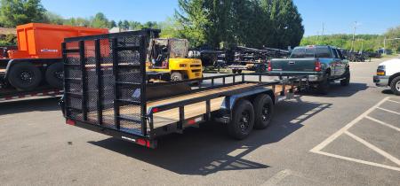 New 7 x 20 Sure-Trac Tube Top Utility Trailer 10k***Adjustable Coupler