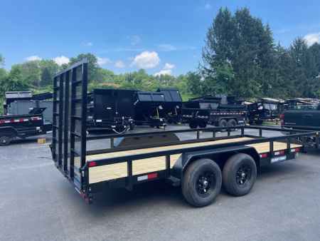 New 7 x 20 Sure-Trac Tube Top Utility Trailer 10k **w/ 5' Gate & Adjustable Coupler
