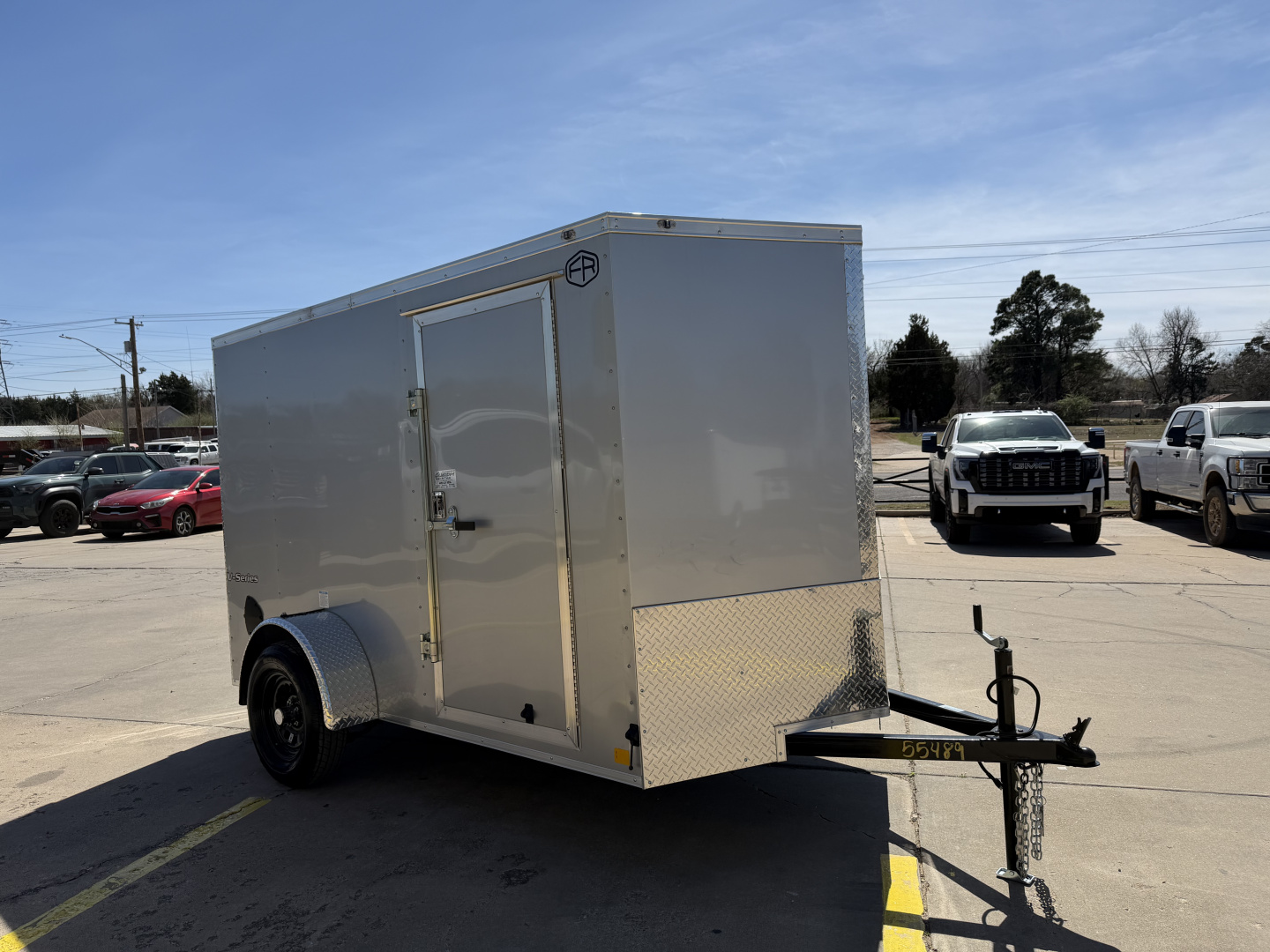 New #055489 2026 FOREST RIVER SA 6 X 10 SINGLE AXLE 3K ENCLOSED W/ REAR RAMP DOOR