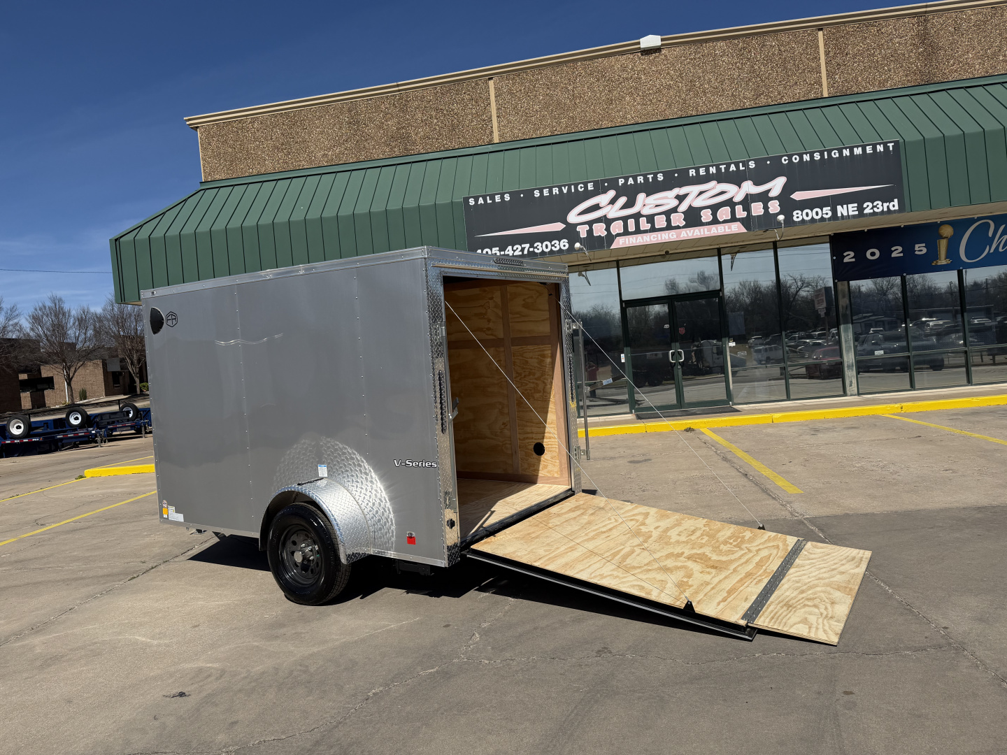 New #055489 2026 FOREST RIVER SA 6 X 10 SINGLE AXLE 3K ENCLOSED W/ REAR RAMP DOOR