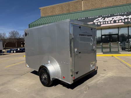 New #055489 2026 FOREST RIVER SA 6 X 10 SINGLE AXLE 3K ENCLOSED W/ REAR RAMP DOOR