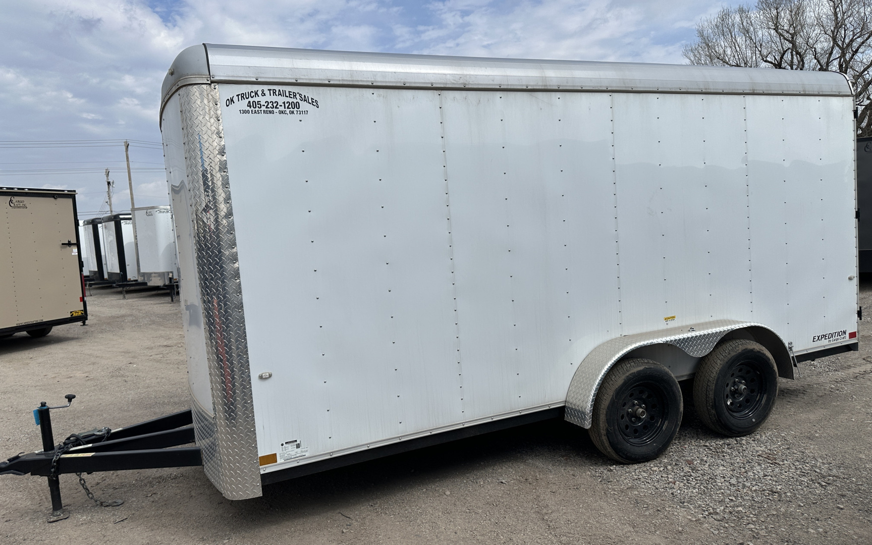 New 2024 Cargo Craft 7'x16'x7'tall, Expedition Extreme Double Door White Cargo / Enclosed Trailer