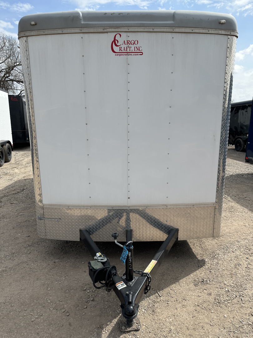 New 2024 Cargo Craft 7'x16'x7'tall, Expedition Extreme Double Door White Cargo / Enclosed Trailer