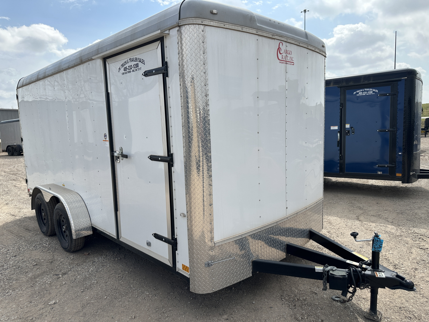 New 2024 Cargo Craft 7'x16'x7'tall, Expedition Extreme Double Door White Cargo / Enclosed Trailer