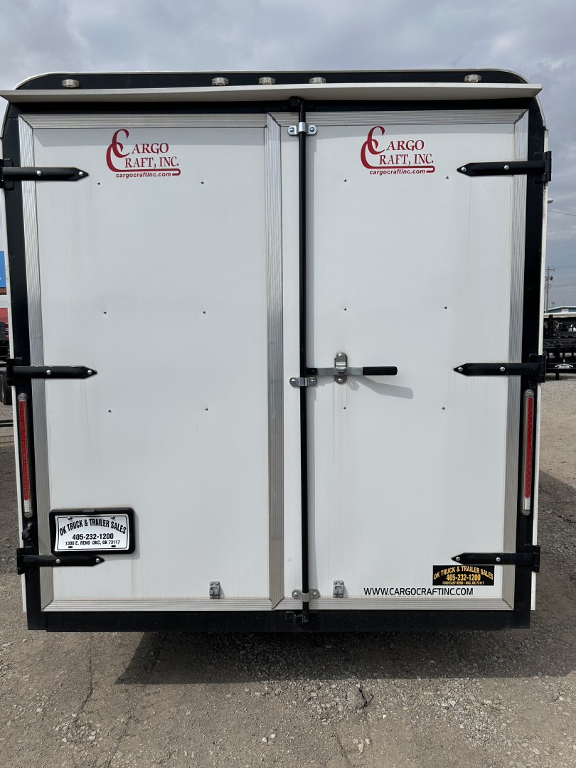 New 2024 Cargo Craft 7'x16'x7'tall, Expedition Extreme Double Door White Cargo / Enclosed Trailer
