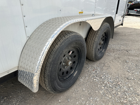 New 2024 Cargo Craft 7'x16'x7'tall, Expedition Extreme Double Door White Cargo / Enclosed Trailer