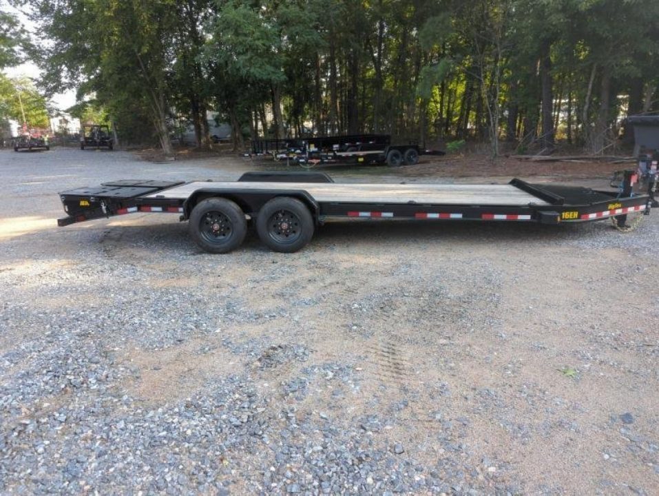 New 2026 Big Tex Trailers 24' 16EH 17.5K Equipment Trailer w/ Mega Ramps Equipment Trailer
