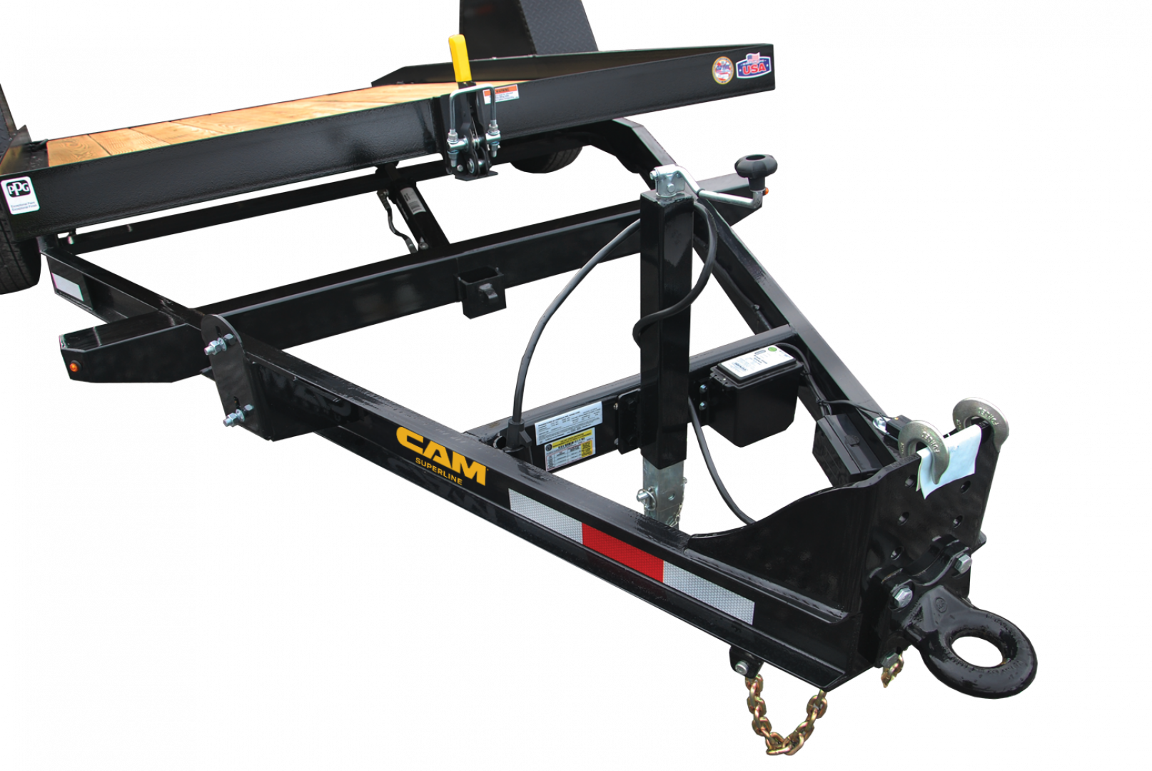 New NEW 2026 CAM SUPERLINE 19' (4+15) Lo Pro Split Tilt Trailer w/ Pallet Fork Carrier