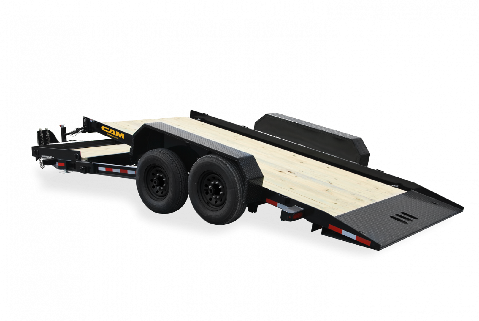 New NEW 2026 CAM SUPERLINE 19' (4+15) Lo Pro Split Tilt Trailer w/ Pallet Fork Carrier