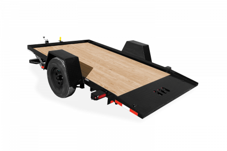 New NEW 2026 CAM SUPERLINE 19' (4+15) Lo Pro Split Tilt Trailer w/ Pallet Fork Carrier