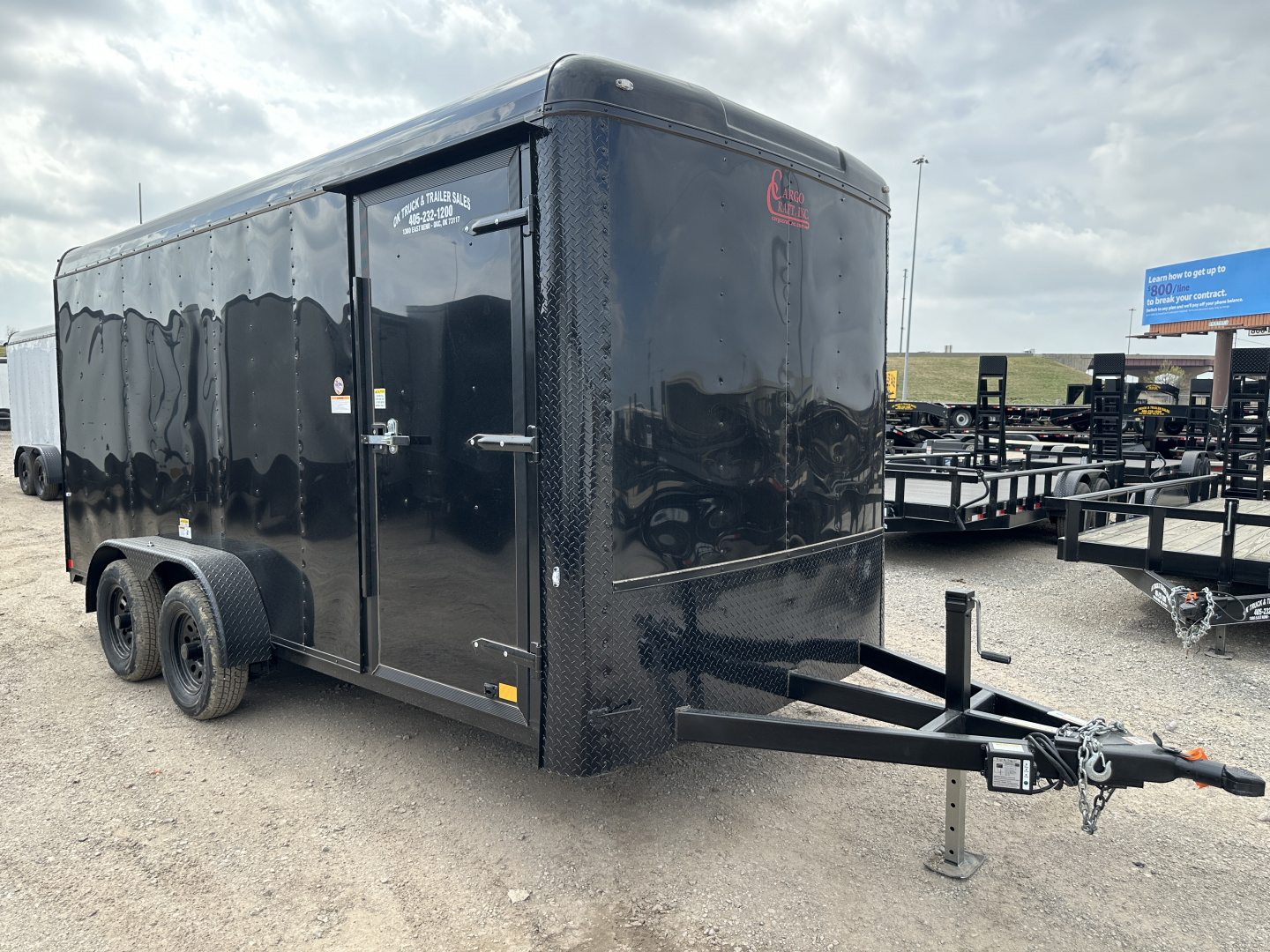 New 2026 Cargo Craft 7'x16'x7'tall Expedition Extreme Ramp Black / black out Cargo / Enclosed Trailer