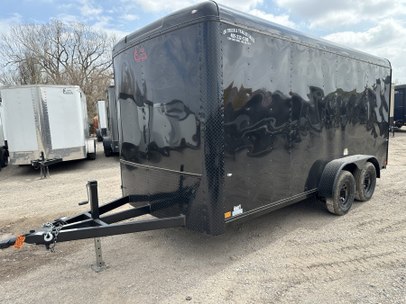 New 2026 Cargo Craft 7'x16'x7'tall Expedition Extreme Ramp Black / black out Cargo / Enclosed Trailer