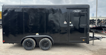 New 2026 Cargo Craft 7'x16'x7'tall Expedition Extreme Ramp Black / black out Cargo / Enclosed Trailer