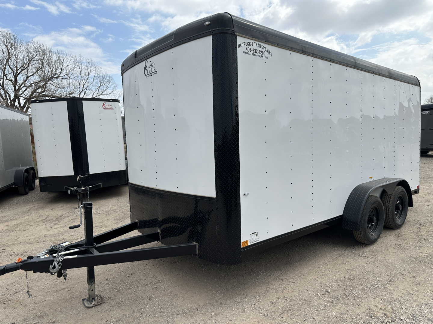 New 2026 Cargo Craft 7'x16'x7'tall Expedition Extreme Ramp white / black out Cargo / Enclosed Trailer