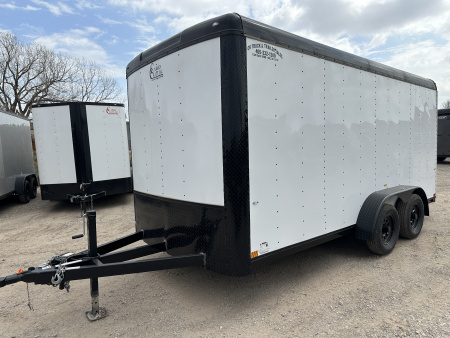 New 2026 Cargo Craft 7'x16'x7'tall Expedition Extreme Ramp white / black out Cargo / Enclosed Trailer