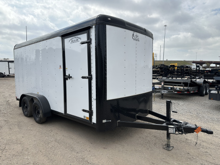 New 2026 Cargo Craft 7'x16'x7'tall Expedition Extreme Ramp white / black out Cargo / Enclosed Trailer