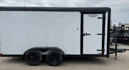 New 2026 Cargo Craft 7'x16'x7'tall Expedition Extreme Ramp white / black out Cargo / Enclosed Trailer