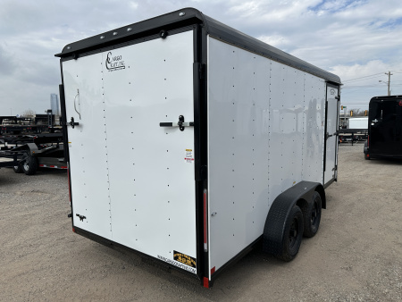 New 2026 Cargo Craft 7'x16'x7'tall Expedition Extreme Ramp white / black out Cargo / Enclosed Trailer