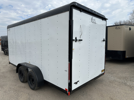 New 2026 Cargo Craft 7'x16'x7'tall Expedition Extreme Ramp white / black out Cargo / Enclosed Trailer