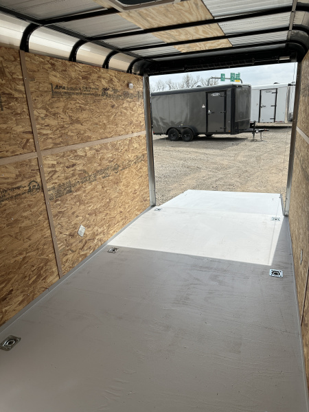 New 2026 Cargo Craft 7'x16'x7'tall Expedition Extreme Ramp white / black out Cargo / Enclosed Trailer